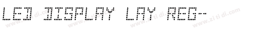 Led Display lay Reg字体转换